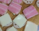 れんこんとベーコンのチーズ焼き♪作り方4写真