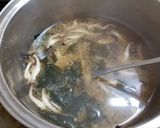 干し平茸のダシが旨い味噌汁・ブナシメジ作り方5写真