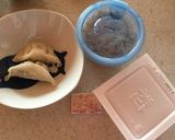 味噌風味。納豆と餃子のまぜご飯作り方1写真