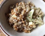味噌風味。納豆と餃子のまぜご飯作り方4写真