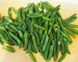 作り置きおかず　インゲンのぺペロン炒め作り方1写真