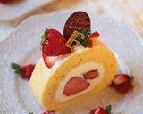 しっとりミルキィいちごのロールケーキ作り方35写真