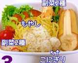 ささみカツ甘辛ソース 顔弁 簡単 可愛い作り方3写真