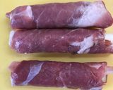 豚ヒレ&ベーコン＆ネギ巻き焼き作り方3写真