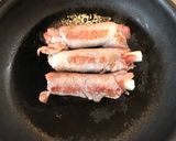 豚ヒレ&ベーコン＆ネギ巻き焼き作り方4写真