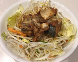 超簡単！野菜とサバの味噌煮缶のレンジ蒸し作り方2写真
