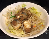 超簡単！野菜とサバの味噌煮缶のレンジ蒸し作り方3写真