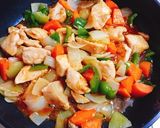 揚げない♬ 簡単、ヘルシー酢鶏♬作り方6写真