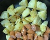 じゃがいもとウィンナーのマヨカレー風味作り方3写真