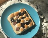 オレオチョコマシュマロトースト作り方1写真