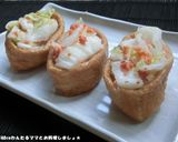 簡単★あずきとみかん缶のオープン稲荷作り方5写真