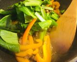 簡単お弁当に。小松菜と牛肉の炒め物作り方4写真