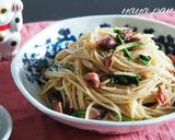 春が来た☆ホタルイカと桜の和風春パスタ作り方7写真
