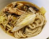 【簡単】鶏肉DEそばすき鍋作り方6写真