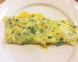 パクチーとチーズのオムレツ作り方4写真