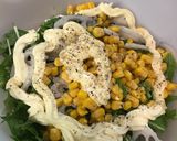 水菜レンコンコーンサラダ作り方4写真