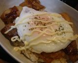 簡単！！豚バラ目玉丼作り方5写真