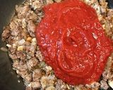 ステーキ肉で作るミートソースパスタ作り方5写真