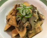 たけのこと油揚げの煮物作り方5写真