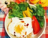 余ったチャーシューのタレで目玉焼き丼作り方3写真