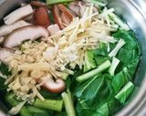 小松菜のスープ～生姜風味～作り方2写真