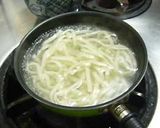 明太バター釜玉うどん☆作り方3写真