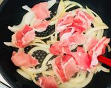 インスタント味噌汁で簡単肉うどん♡作り方3写真