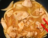 インスタント味噌汁で簡単肉うどん♡作り方4写真