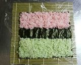 ひな祭りに*3色 ロール巻き寿司作り方6写真