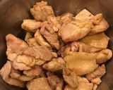 串なし、フライパンで、鶏もも肉の焼き鳥！作り方5写真