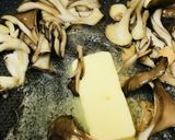 和風●半熟卵と茸のバターしょう油パスタ作り方2写真