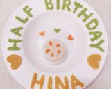 half birthday♡おかゆケーキ作り方8写真
