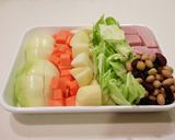［カレー コンソメスープ たっぷり野菜］作り方1写真
