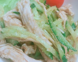 棒棒鶏風鶏胸肉ときゅうりのごま和えサラダ作り方5写真