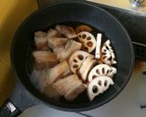 豚バラと蓮根の煮物作り方6写真