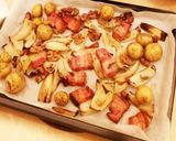 新じゃが厚切りベーコンのオイルグリル作り方3写真