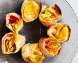 簡単！パーティ♡春巻きの皮♡くるくるピザ作り方7写真