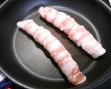 簡単！アスパラの油揚げ&肉マキマキ作り方2写真