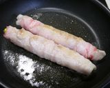 簡単！アスパラの油揚げ&肉マキマキ作り方3写真
