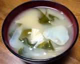 ◆菊芋と豆腐とわかめの味噌汁◆作り方4写真