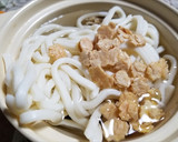 シモフリシメジと打ち豆のなべ焼きうどん作り方5写真