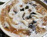 シモフリシメジと打ち豆のなべ焼きうどん作り方7写真