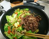 給食の味♪野菜たっぷり焼肉丼作り方5写真