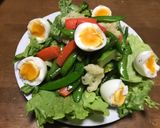 俺流！冷洋野菜とスナップエンドウのサラダ作り方8写真