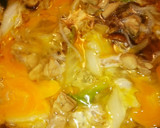 白菜入り☆汁多めのトロふわ親子丼♪作り方6写真