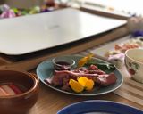 テーブルグリルでピザひな祭りパーティー作り方2写真