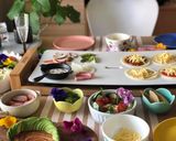 テーブルグリルでピザひな祭りパーティー作り方5写真