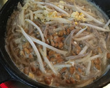 もやし入り！納豆蕎麦の卵とじ風作り方4写真