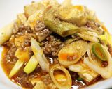 汗だくだく、デトックス男の肉肉麻婆豆腐作り方12写真
