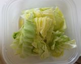 春キャベツとめかぶの茎の和え物作り方3写真